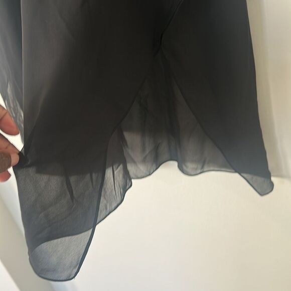 Natural Impressions Black Beaded Bib Kaftan, Swim Cover-up O/S - Picture 5 of 6